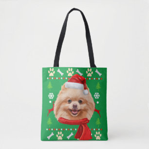 Spitz Dog Ugly Weihnachten Tasche