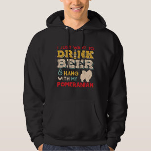 Spitz Dog Vater Beer Lover Hoodie