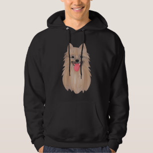 Spitz Dog Vector Art Sticker Hoodie