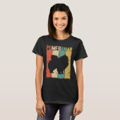 Spitz Dog Vintag Retro T-Shirt (Vorne ganz)