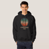 Spitz Dog Vintag Spitz Vater Hoodie (Vorne ganz)