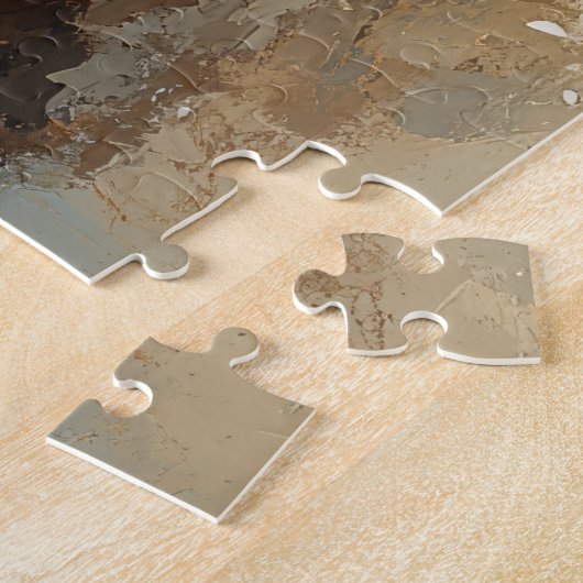 Spitz Dog Vintager Strand Puzzle (Seite)