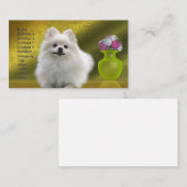 Spitz Dog Visitenkarte (Vorne/Hinten)