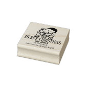 Spitz Dog Weihnachtsfeier Rücksendeadresse Gummistempel (Stempel)