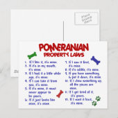 Spitz-Eigenschaftengesetze 2 Postkarte (Vorne/Hinten)