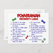 SPITZ Eigentums-Gesetze 2 Postkarte (Vorne/Hinten)