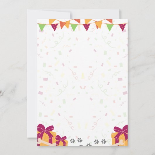 Spitz Einladung zum Geburtstag (Rückseite)