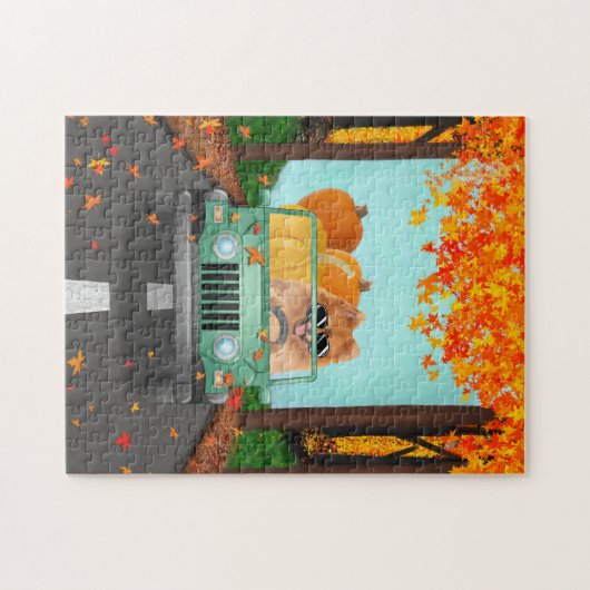 Spitz Fall Pumpkin Puzzle (Horizontal)