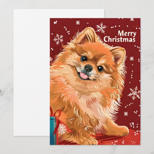 Spitz Feiertagskarte (Vorne/Hinten)