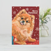 Spitz Feiertagskarte (Stehend Vorderseite)