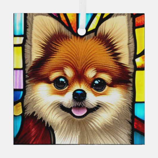 Spitz "Festglas" Ornament Aus Glas (Rückseite)