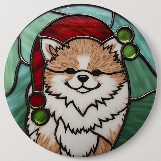 Spitz Festgläser Weihnachten Button (Vorderseite)