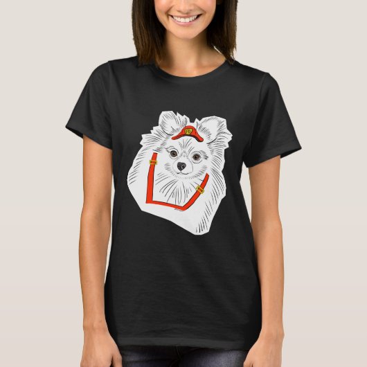 Spitz Fire Pup T-Shirt (Vorderseite)