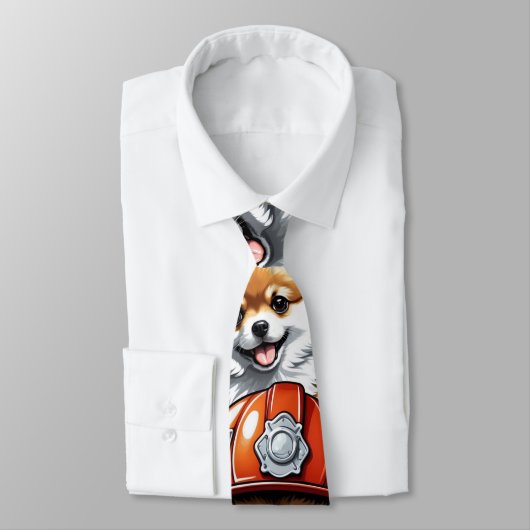 Spitz Fireman Krawatte (Gebunden)