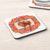 Spitz Floral Getränkeuntersetzer (Linke Seite)