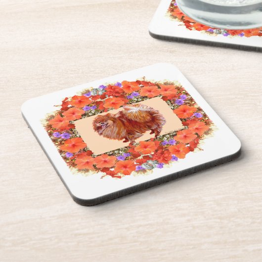 Spitz Floral Getränkeuntersetzer (Linke Seite)