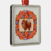 Spitz Floral Ornament Aus Metall (Rechts)