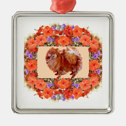 Spitz Floral Ornament Aus Metall (Vorne)
