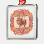 Spitz Floral Ornament Aus Metall (Links)