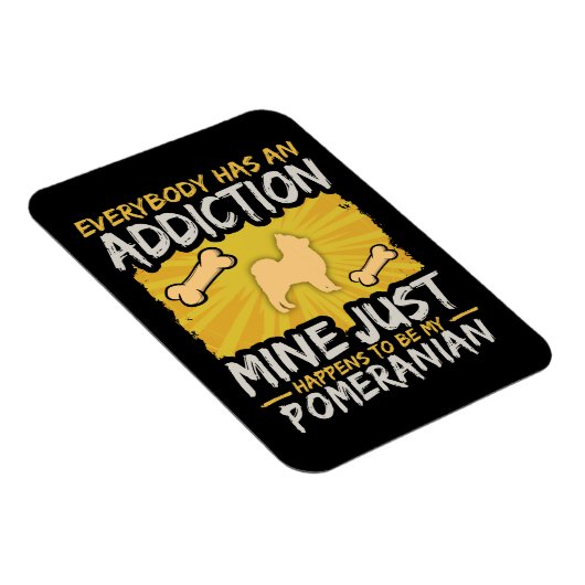 Spitz Funny Dog Advocation Magnet (Rechte Seite)