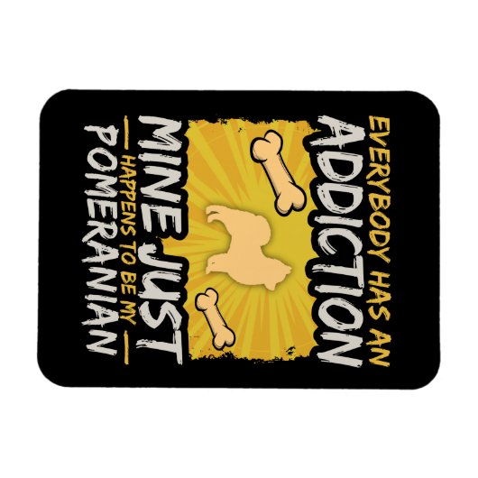 Spitz Funny Dog Advocation Magnet (Horizontal)