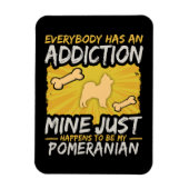 Spitz Funny Dog Advocation Magnet (Vertikal)