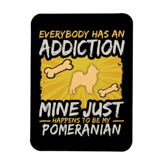 Spitz Funny Dog Advocation Magnet (Vertikal)