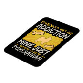 Spitz Funny Dog Advocation Magnet (Linke Seite)