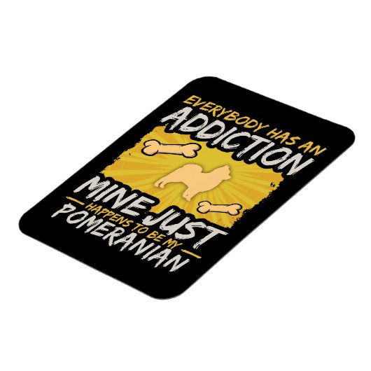 Spitz Funny Dog Advocation Magnet (Linke Seite)