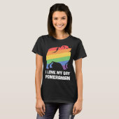 Spitz Funny Gay Dog Lgbt Pride T-Shirt (Vorne ganz)