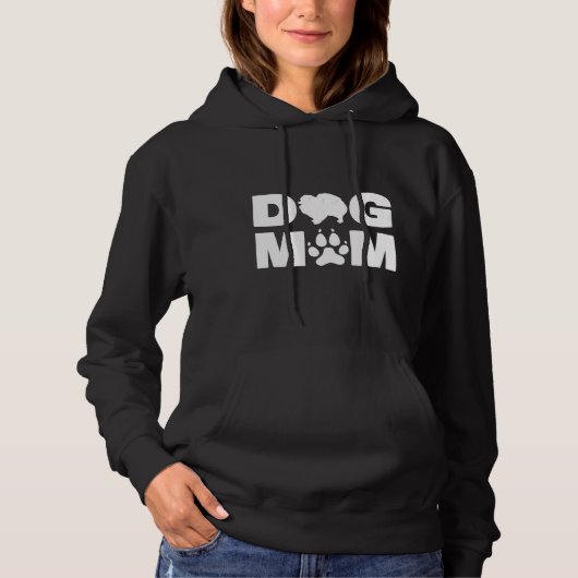 Spitz für die Mama der Hunde Mutter Hoodie (Vorderseite)