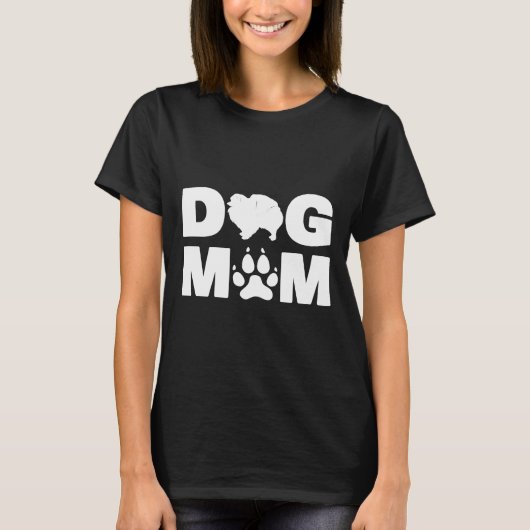 Spitz für die Mama der Hunde Mutter T-Shirt (Vorderseite)