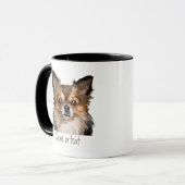 Spitz für Wasserfarben / Chihuahua Hundehund Tasse (Vorderseite Links)
