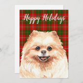 Spitz für Wasserfarben Feiertagskarte (Vorne/Hinten)