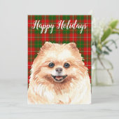 Spitz für Wasserfarben Feiertagskarte (Stehend Vorderseite)