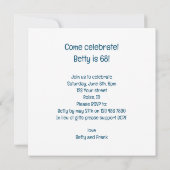 Spitz Geburtstagskarte, Spitz, Spitz Einladung (Rückseite)