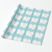 Spitz Geschenkpapier Aqua Türkis (Ungerollt)