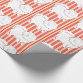 Spitz Geschenkpapier orange Mandarine (Ecke)