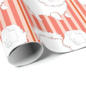 Spitz Geschenkpapier orange Mandarine (Rolleneckpunkt)