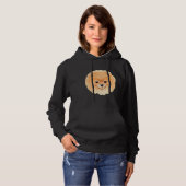 Spitz Gesicht Niedlich Hoodie (Vorne ganz)