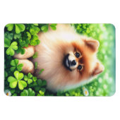 Spitz Grüne Kleeblätter flexibel Magnet (Horizontal)