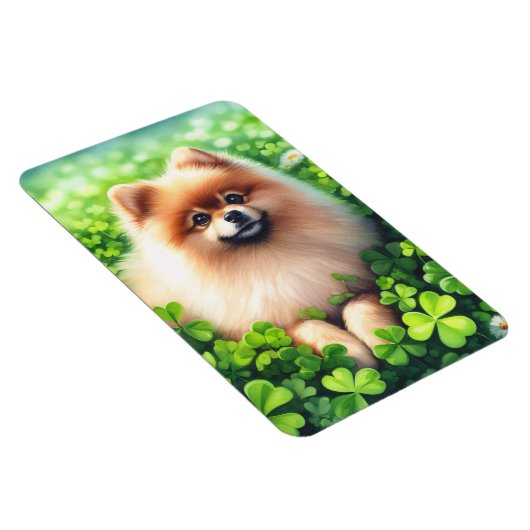 Spitz Grüne Kleeblätter flexibel Magnet (Rechte Seite)