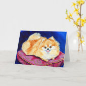 Spitz Grußkarten Karte (Gelbe Blume)
