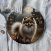 Spitz Halloween Beängstigend Button (Beispiel)