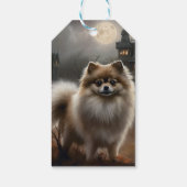 Spitz Halloween Beängstigend Geschenkanhänger (Rückseite)