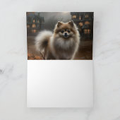 Spitz Halloween Beängstigend Karte (Innenseite)