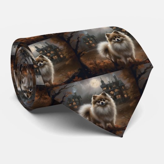 Spitz Halloween Beängstigend Krawatte (Gerollt)