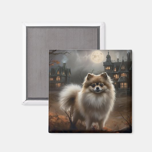 Spitz Halloween Beängstigend Magnet (Vorderseite/Rückseite)
