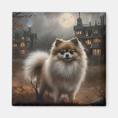Spitz Halloween Beängstigend Magnet (Vorne)