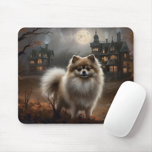 Spitz Halloween Beängstigend Mousepad (Mit Mouse)